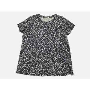 Marine Layer Swing Crew Tee Shirt Size Small Abstract Floral T shirt Black White